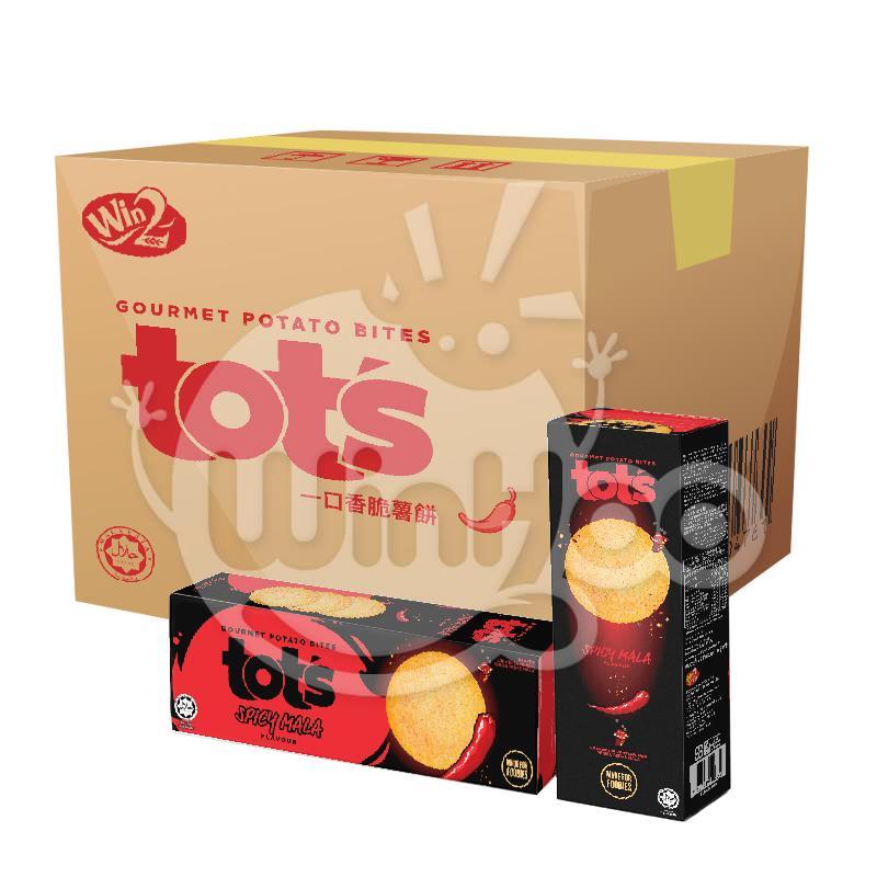TOTS Gourmet Potato Bites Spicy Mala Flavour 24 Boxes
