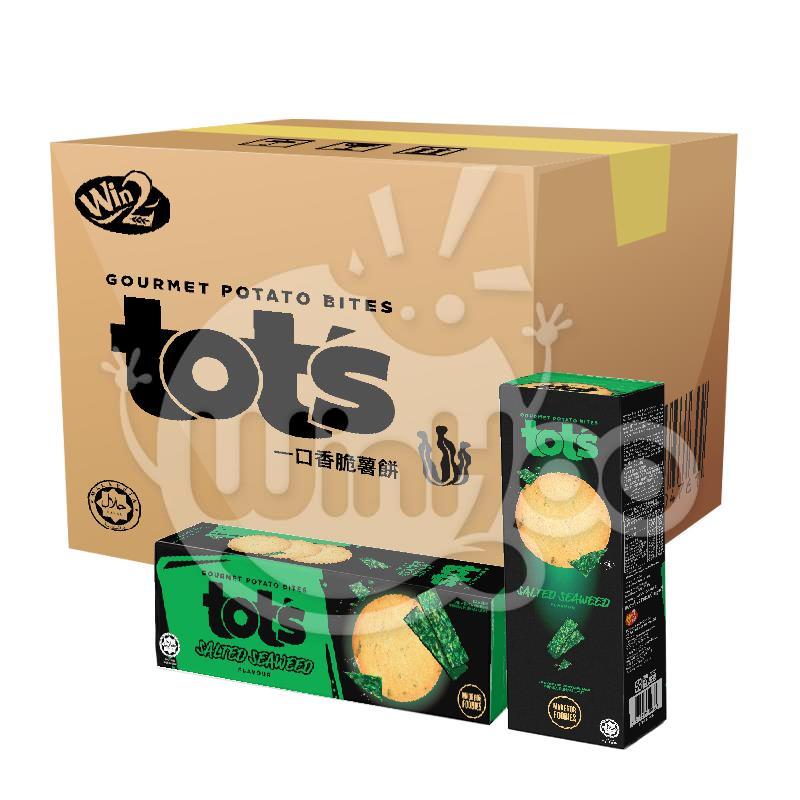 TOTS Gourmet Potato Bites Salted Seaweed Flavour 24 Boxes