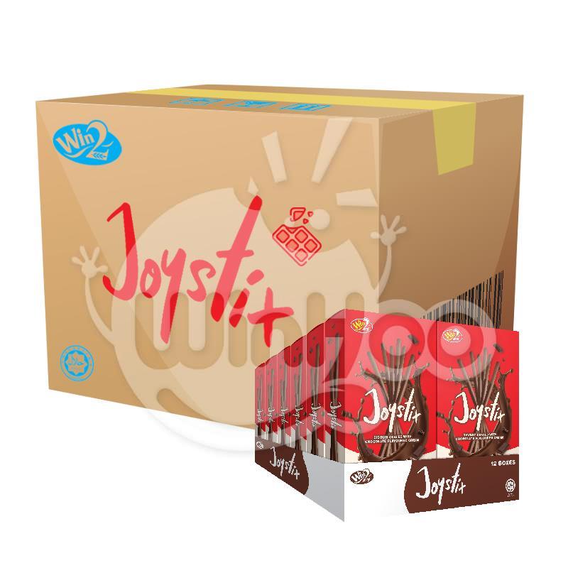 Joystix Biscuit Coated With Chocolate Cream 12 Boxes