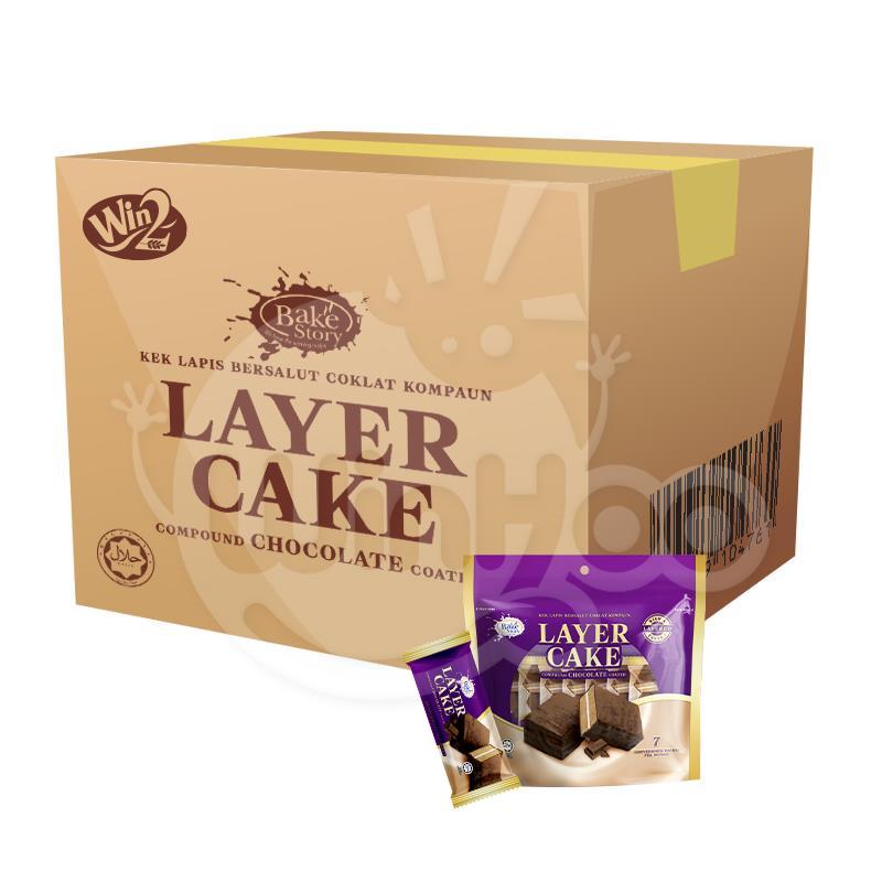 Bake Story Compound Chocolate Coated Layer Cake 16g X 7 pkts X 36bag