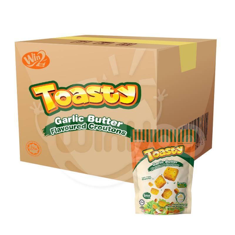TOASTY GARLIC BUTTER FLAVOURED CROUTON 100G X 36 BAG