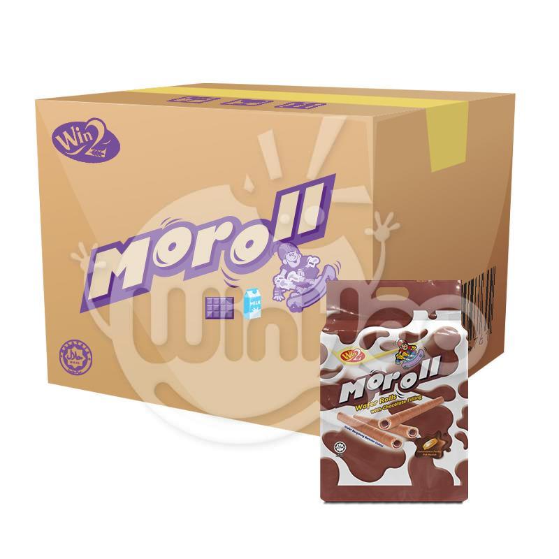 Moroll Wafer Rolls with Chocolate Filling 16 Bags