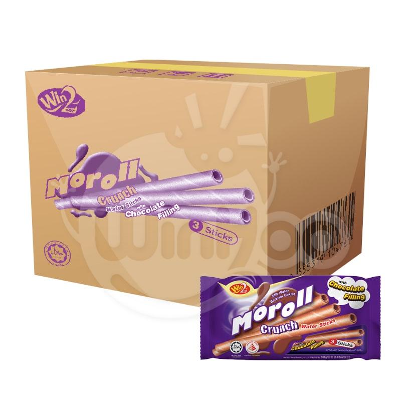 Moroll Crunch Wafer Sticks with Chocolate Filling 36 Bags